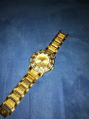 Elgin Wrist Watch Iced Out 18k Gold