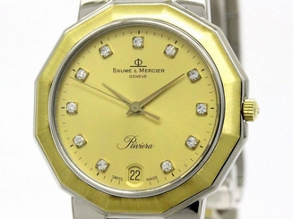 Baume and Mercier 18kt Gold Two-Tone & Diamond Riviera Men's Watch must see?