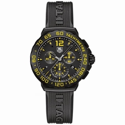 Tag Heuer FORMULA 1 Men's 42mm Chronograph Black Rubber Watch CAU111E.FT6024 7612533109551
