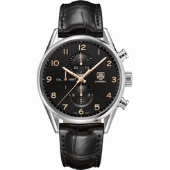 TAG HEUER MEN'S 43MM PIG SKIN LEATHER BAND AUTOMATIC WATCH CAR2014.FC6235 722630024460