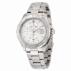 Tag Heuer Aquaracer Chronograph Automatic Silver Dial Stainless Steel Mens