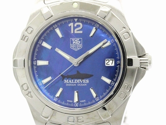 Polished TAG HEUER Aquaracer Maldives LTD Edition Steel Watch WAF211M (BF108881)