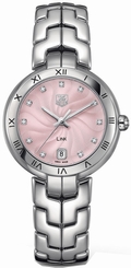 WAT1313.BA0956 TAG HEUER LINK BRAND NEW WOMENS PINK DIAMOND DIAL WATCH 683498403913