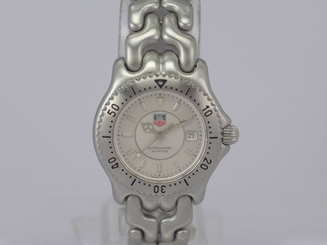 SWISS Tag Heuer SEL Professional 200m quartz date SS bracelet women diver watch
