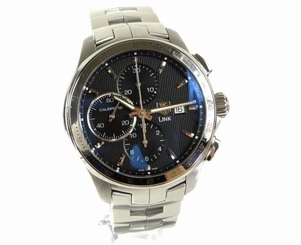 Pre-Owned TAG HEUER Link Calibre 16 CAT2010.BA0952 Men's SS/AT Silver/Black, MD 760643135285