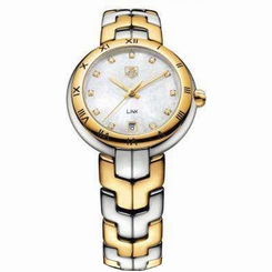 TAG HEUER LINK? WAT1353.BB0962 LADIES 34MM DATE SAPPHIRE GLASS QUARTZ WATCH