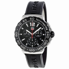 TAG Heuer Men's CAU1110.FT6024 Formula 1 Black Dial Black Rubber Strap Quartz Wa 7612533097223