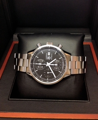 Tag Heuer Carrera CAR2210 - 39mm Black Dial - Box & Paperwork - 2012 - Serviced!
