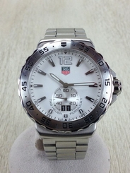Pre-Owned TAG HEUER WAU1113.BA0858 Formula 1 Grande Date Men's White Quartz, MD 7612533097254