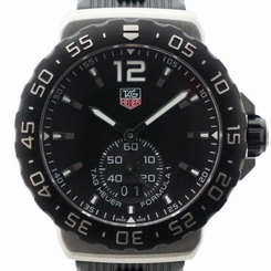 Pre-owned TAG HEUER WAU1110 Formula 1 Grand Date Black Dial Mens Watch, PD