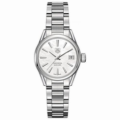 TAG Heuer Women's 'Carrera' Swiss Automatic Stainless Steel Dress Watch, Color:S