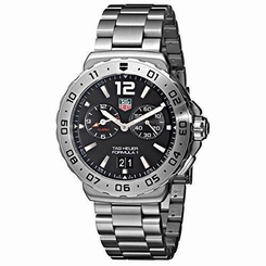 TAG Heuer Men's WAU111A.BA0858 Formula 1 Black Dial Grande Date Alarm Watch 639767602679