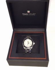 Authentic Tag Heuer WJ1114-0 Men's Link MOP Mother of Pearl Diamond Dial Watch