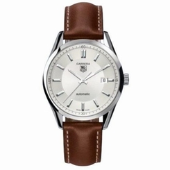 TAG Heuer Men's WV211A-FC6203 Leather Carrera Watch 760643092656