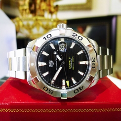 Mens TAG HEUER AQUARACER Calibre 5 Automatic WAY2010 300m Steel Watch