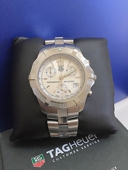 Men's Stainless Steel Tag Heuer 2000 Chronograph Sport Diver Watch In Box