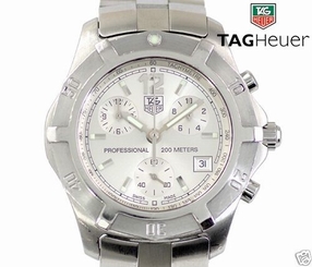 Auth TAG HEUER "Exclusive" Chronograph CN1111 Water-resistant 200m Quartz, Men's