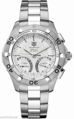 Tag Heuer Men's 300M Aquaracer Calibre S Silver Dial Watch CAF7011.BA0815