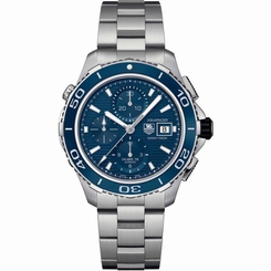 TAG HEUER MEN'S STEEL BRACELET & CASE AUTOMATIC BLUE DIAL WATCH CAK2112.BA0833 683498424017