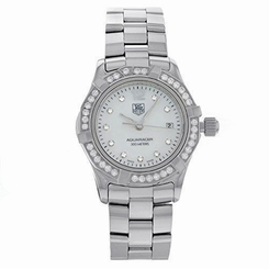 WAF1416.BA0824 Tag Heuer Women's Aquaracer White Diamond Stainless Steel 7612533046238