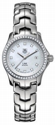 SPECIAL SALE PRICED TAG HEUER LADIES LINK WJF1319.BA0572 DIAMOND PEARL WATCH
