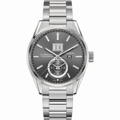Tag Heuer Carrera Calibre 8 GMT Grey Dial Stainless Steel Mens Watch WAR5012BA07 683498421672