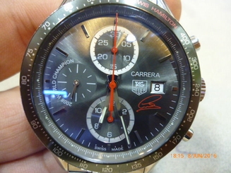 Tag Heuer Carrera Calibre 16 Lewis Hamilton Limited Edition auto chronograph
