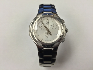 Tag Heuer Kirium Swiss Watch Stainless Steel w/ Silver Dial Chronograph CL1111-0