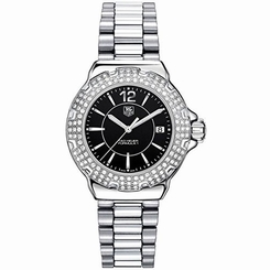 Tag Heuer WAH1217.BA0852 Womens Black Dial Analog Quartz Watch