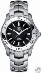 GIFT IDEA TAG HEUER LINK WJ1110.BA0570 SWISS STEEL MEN'S BLACK ORIGINAL WATCH