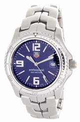 Tag Heuer Men's Blue Dial Stainless Steel Bracelet Swiss Watch WT1113