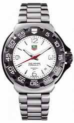 ORIGINAL TAG HEUER FORMULA 1 WAC1111.BA0850 MEN'S WHITE DIAL STEEL QUARTZ WATCH