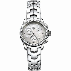 TAG Heuer Women's CJF1314.BA0580 Diamond Chronograph Watch 760643088789