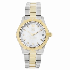 TAG Heuer Women's WAF1320.BB0820 "Aquaracer" Stainless Steel, 18k Gold, and Diam