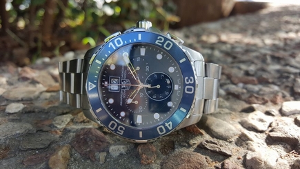 MINT TAG HEUER Aquaracer Grande Date Men's Watch CAN1011.BA0821