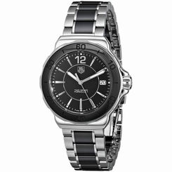 WAH1210BA0859 Tag Heuer Women's 'Formula 1' Black Dial Ceramic Quartz Watch WAH1 845960010221