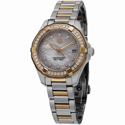 TAG HEUER 300 AQUARACER WOMEN'S DIAMONDS 32MM QUARTZ DATE WATCH WAY1353.BD0917