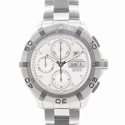 Pre-Owned TAG HEUER Aquaracer CAF2011 Men's SS Silver Dial Automatic Watch, MD