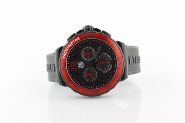 TAG Heuer GTS F1 Quartz Red Bezel 1/10th Second Chronograph 845960058902