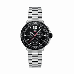 TAG Heuer Men's CAU1110.BA0858 Formula 1 Black Dial Chronograph Steel Watch 760643141880