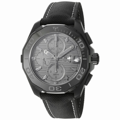 TAG HEUER MEN'S 43MM CANVAS BAND TITANIUM CASE AUTOMATIC WATCH CAY218B.FC6370