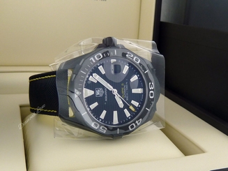 TAG Heuer Aquaracer Black & Yellow Automatic Men's Watch WAY218A.FC6362