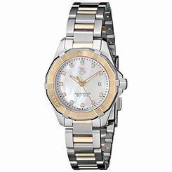 TAG Heuer Women's WAY1451.BD0922 Aquaracer Diamond-Accented Two-Tone Stainless S