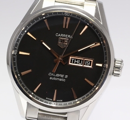 Pre-Owned TAG HEUER Carrera Cal. 7 Day-Date Automatic Men Watch WAR201C, ML