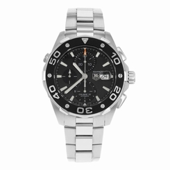 Tag Heuer CAJ2110.BA0872 Mens Black Dial Analog Watch with Stainless Steel Strap