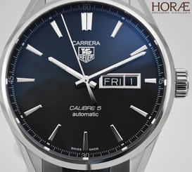 Tag Heuer Men's Carrera Calibre 5 Day-Date Automatic Black dial WAR201A.BA0723