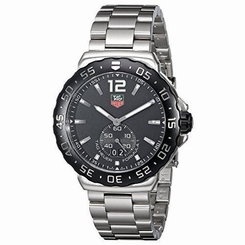 TAG Heuer Men's WAU1110.BA0858 Formula 1 Black Dial Stainless Steel Quartz Watch 639767602747