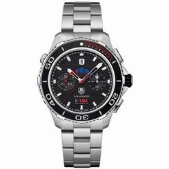 Tag Heuer Aquaracer Automatic Chronograph Black Dial Stainless Steel Mens Watch
