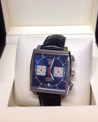 Tag Heuer Monaco CAW2111 - 39mm Blue Dial - Box & Paperwork - 2016 - Unworn