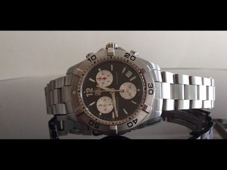 Tag Heuer Aquaracer Chronograph Watch Large 41mm CAF1110 -Mint NOS